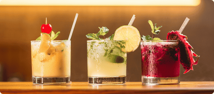 Classic drinks at Cúpulas Bar