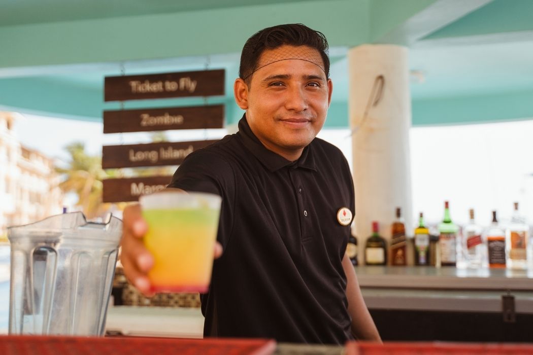 Refreshing drinks at Diego's Bar