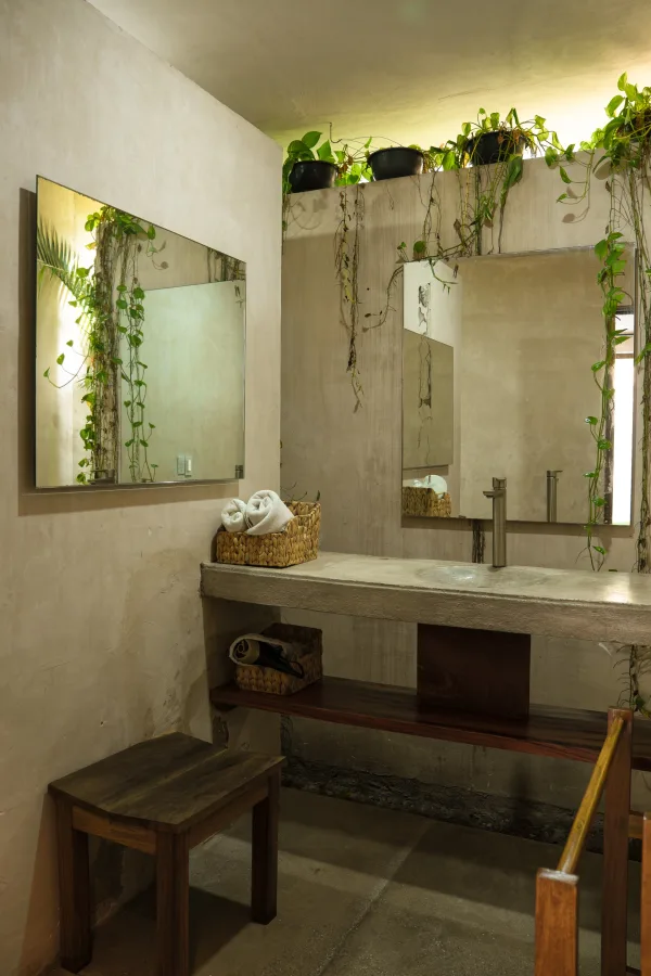 Primera vista del baño de la Villa Noyollo.