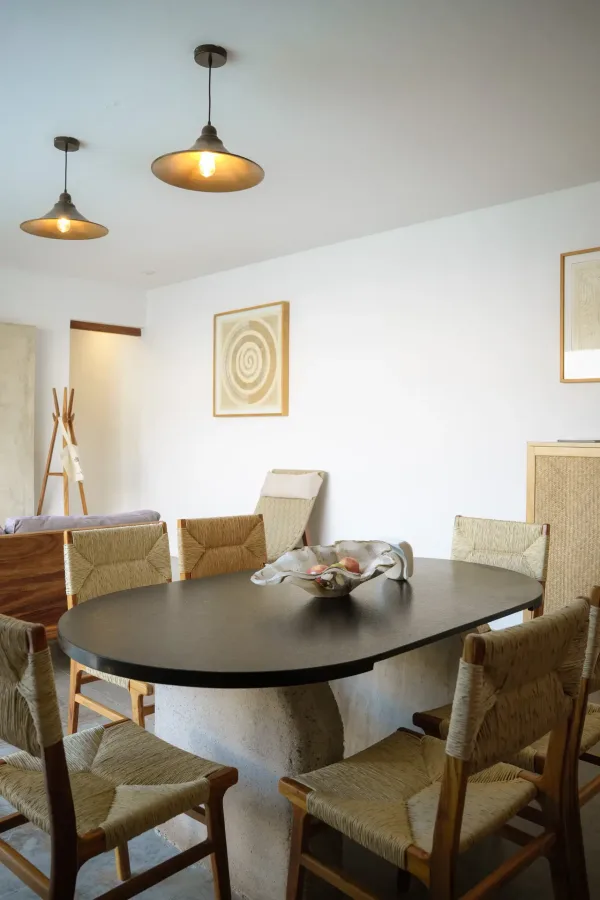 Tercera vista del comedor de la Villa Quetzalpapalotl.