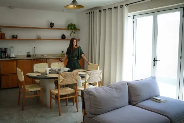 Quinta vista del comedor de la Villa Quetzalpapalotl.