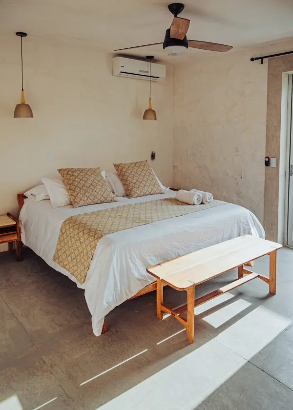Segunda vista de la habitación de la Villa Quetzalpapalotl.