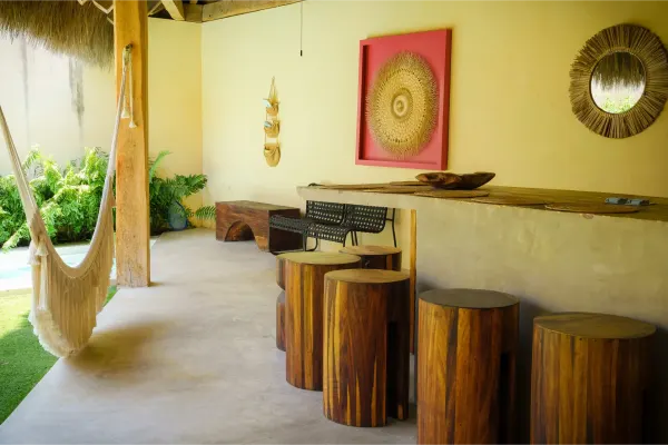 Tercera vista del comedor de la Villa Tanatli.