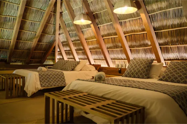 Segunda vista de una habitación en la Villa Tanatli.
