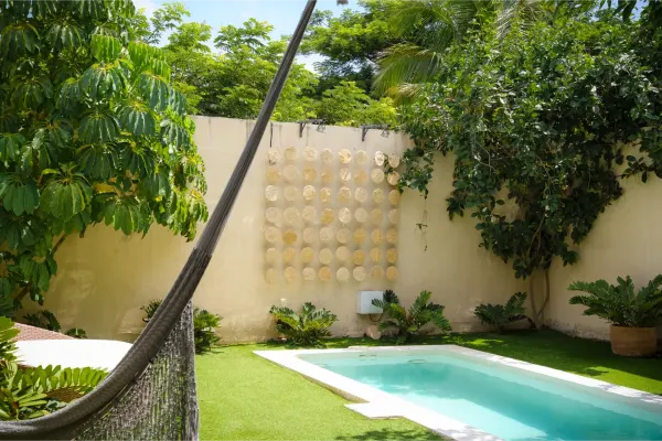 Séptima vista de la alberca de la Villa Yahualli.