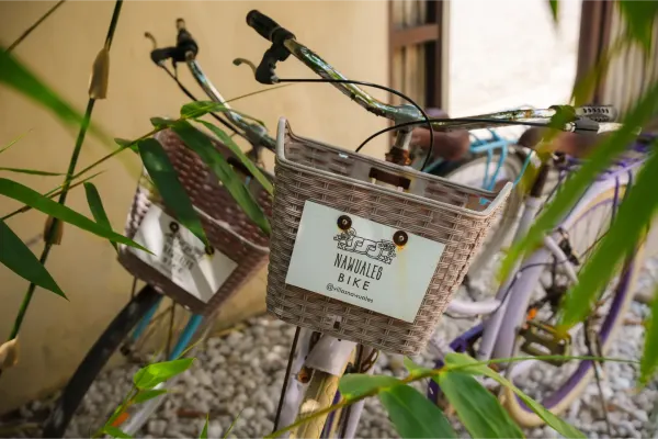 Bicicleta disponible para los huéspedes en la Villa Yahualli.