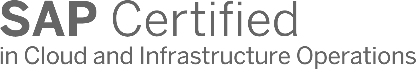 Logo eines SAP Zertifikats in Cloud und Infrastructure Operations.