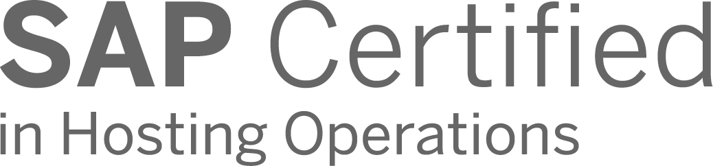 Zertifikat von SAP IN Hosting Operations.