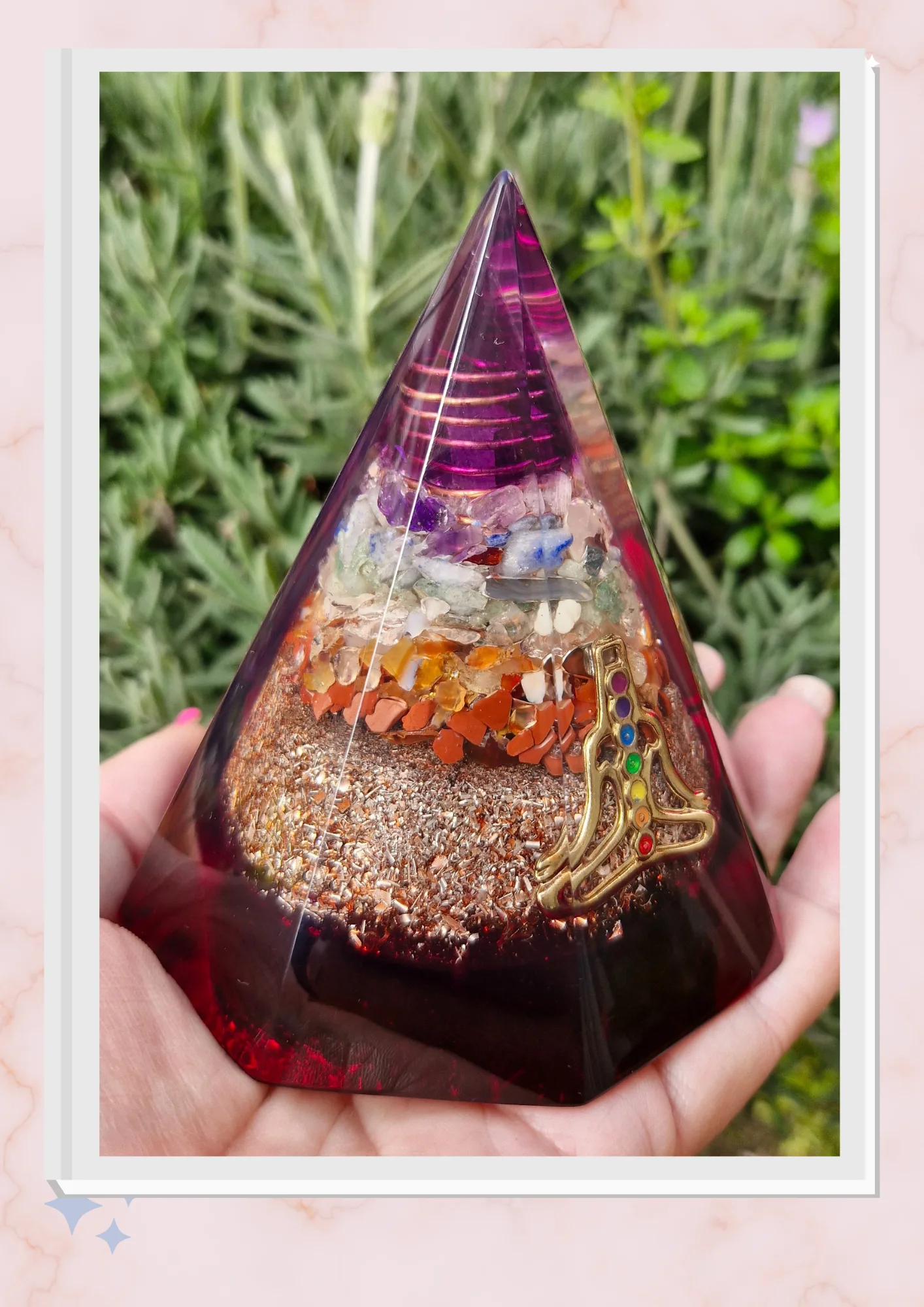 Pirámide 7 Chakras de 8 lados
