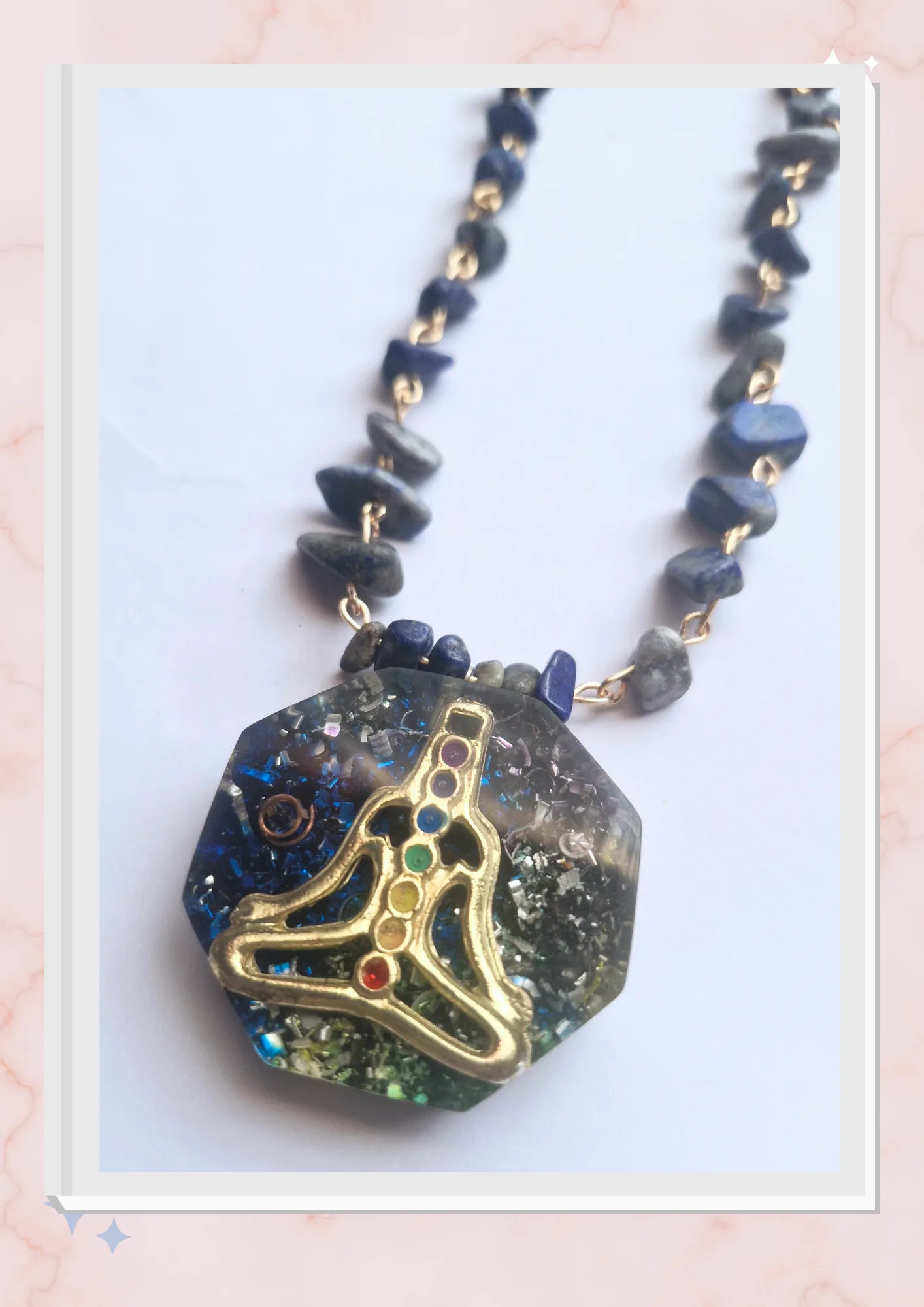 Collar 7 Chakras, Lapislázuli