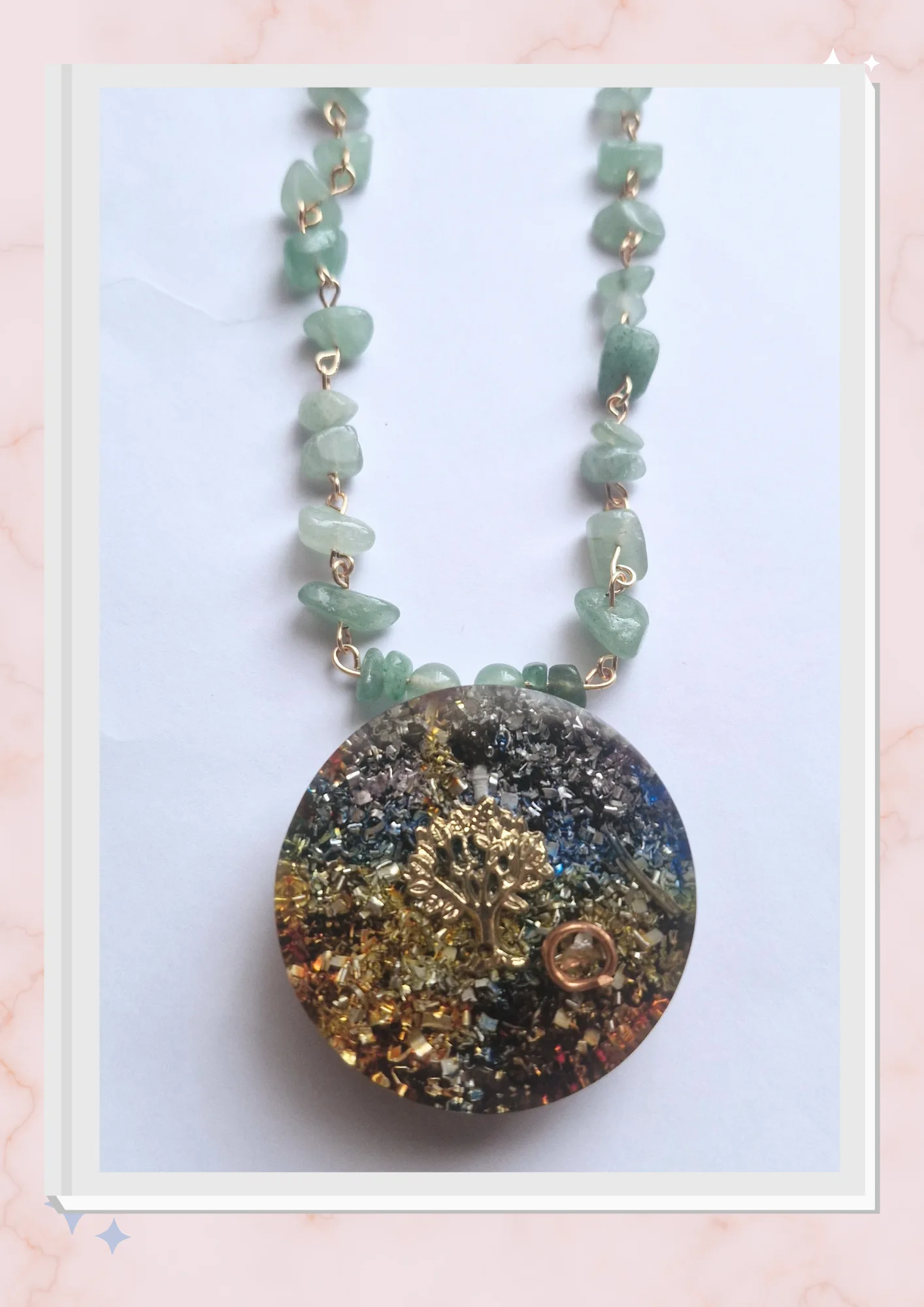 Collar Árbol de la vida,  Jade