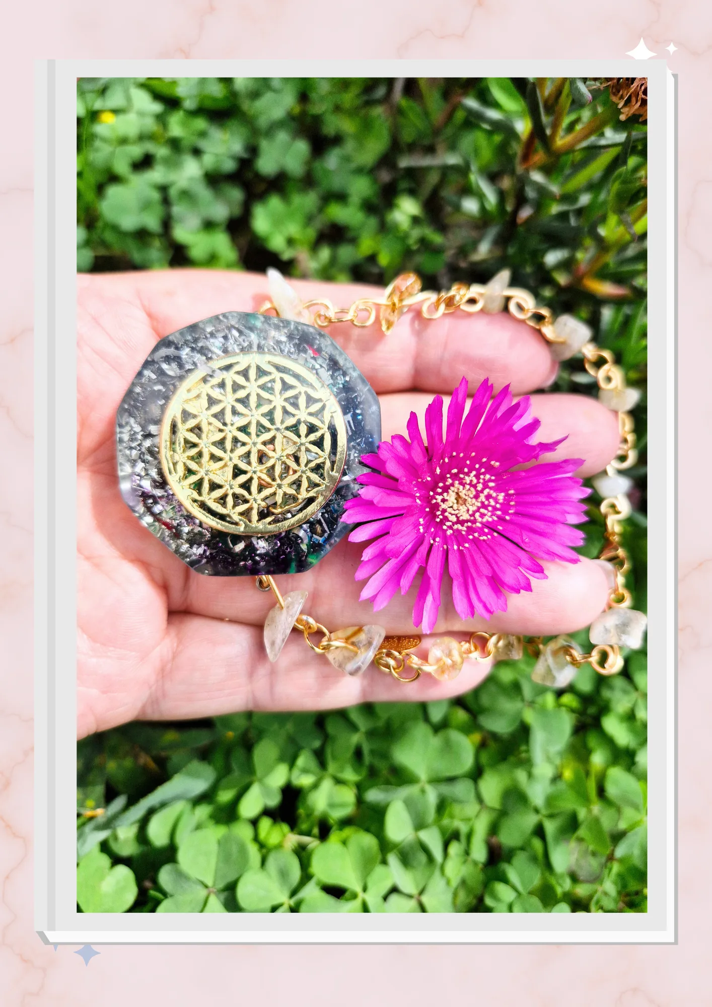 Manilla Flor de la vida, Citrino