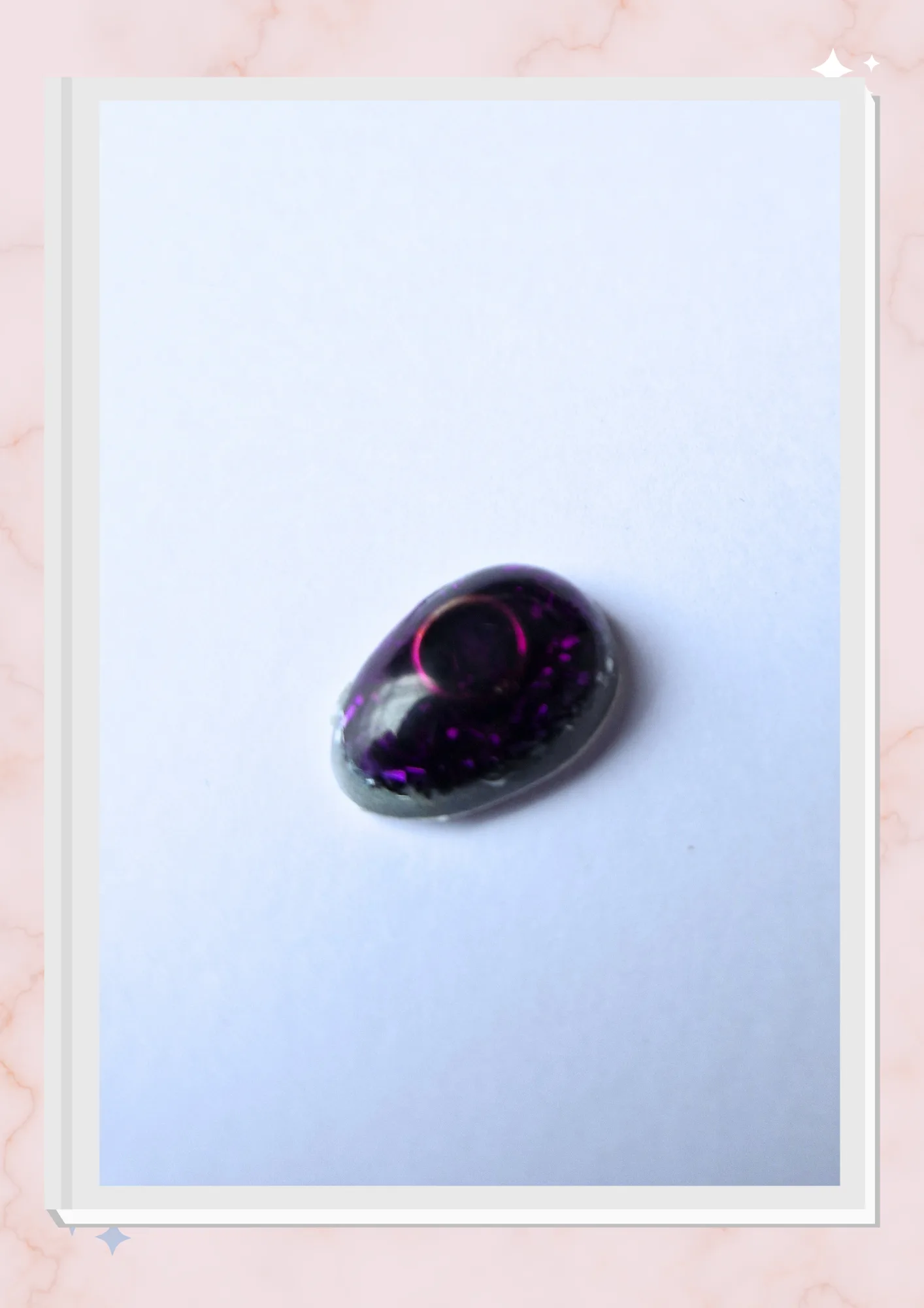 Orgonita pequeña para celular, Ovalado Violeta