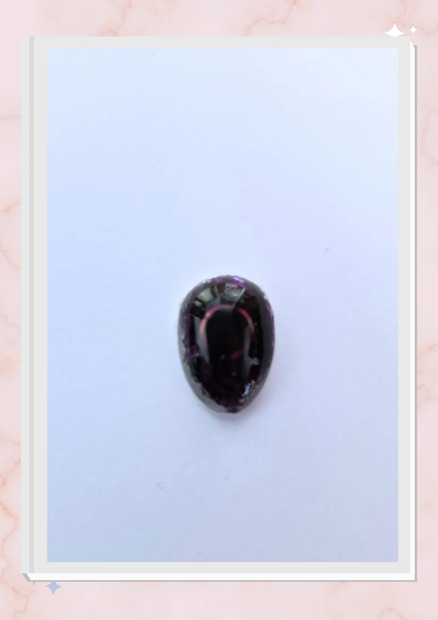 Orgonita pequeña para celular, Ovalado Violeta