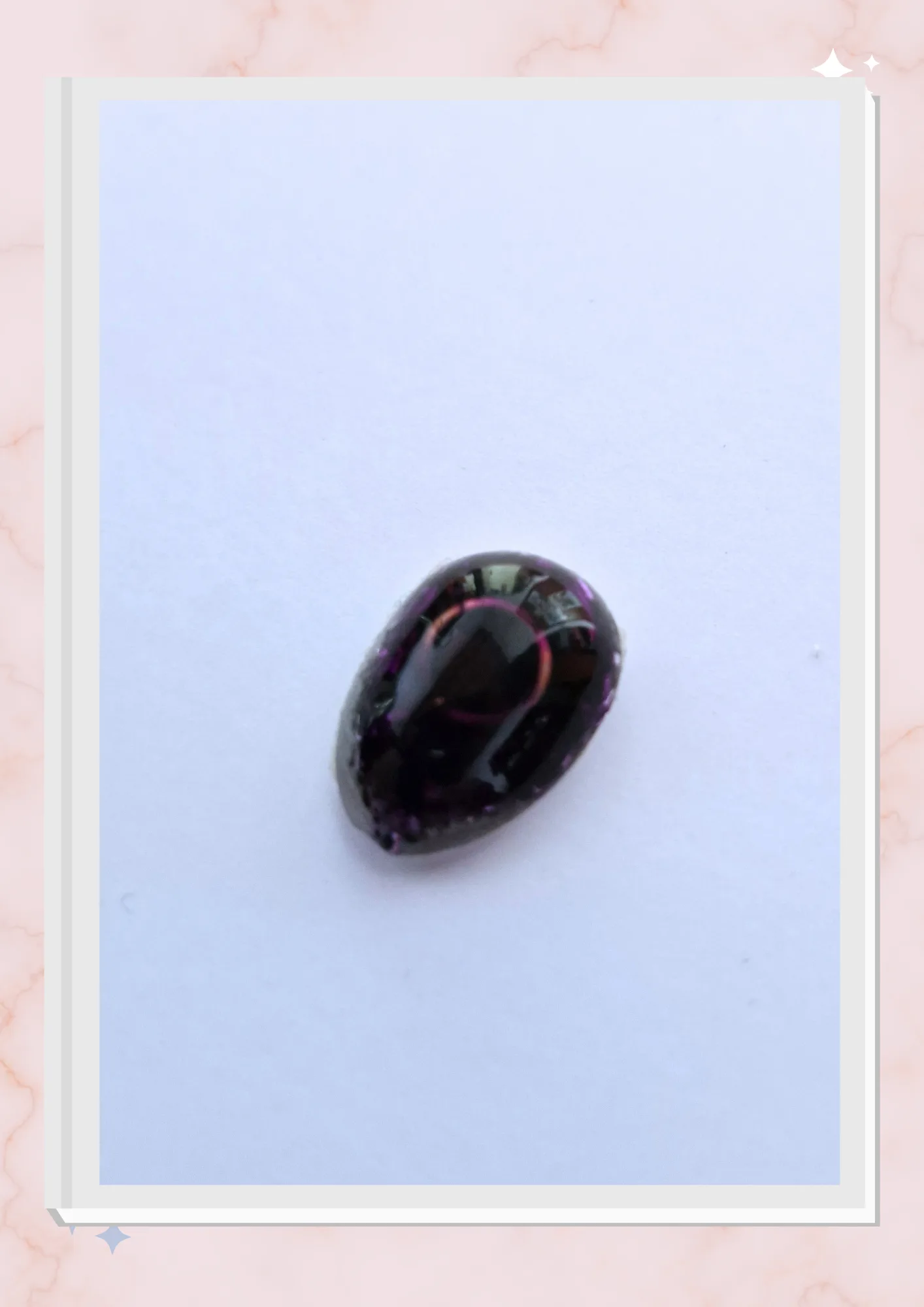 Orgonita pequeña para celular, Ovalado Violeta