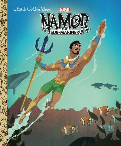 Namor the Sub-Mariner Little Golden Book (Marvel) by Dave Croatto, Golden Books