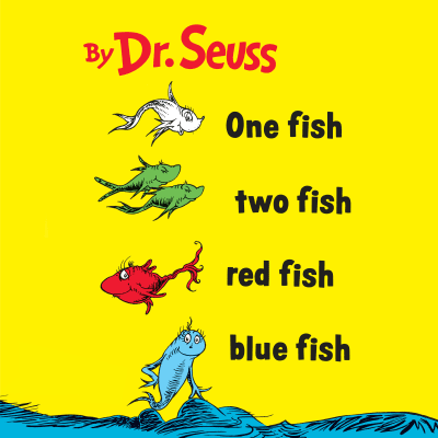 One Fish Two Fish Red Fish Blue Fish by Dr. Seuss, David Hyde Pierce
