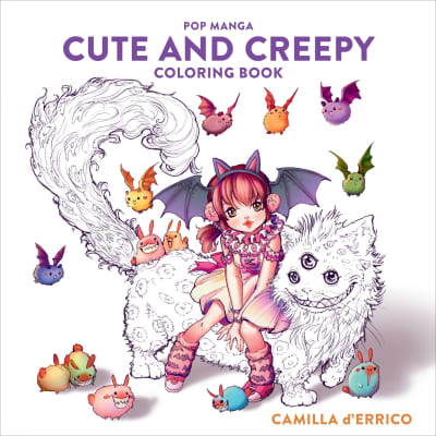Pop Manga Cute and Creepy Coloring Book by Camilla d'Errico