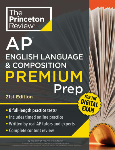 Princeton Review AP English Language & Composition Premium Prep, 21st Edition by The Princeton Review