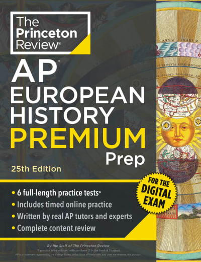 Princeton Review AP European History Premium Prep, 25th Edition by The Princeton Review