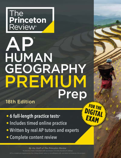 Princeton Review AP Human Geography Premium Prep, 18th Edition by The Princeton Review