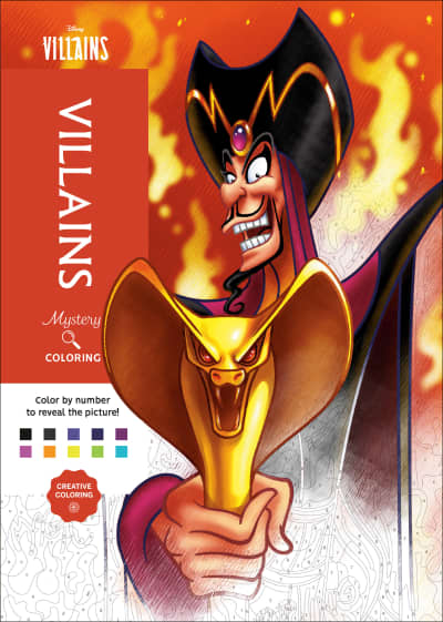 Disney Mystery Coloring: Disney Villains by Disney, Jérémy Mariez