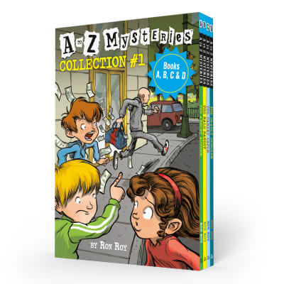 A to Z Mysteries Boxed Set Collection #1 (Books A, B, C, &amp; D) by Ron Roy, John Steven Gurney