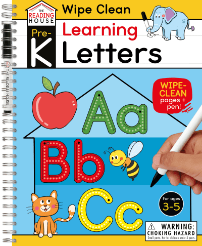 Learning Letters (Pre-K Wipe Clean Workbook) by The Reading House