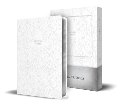 Biblia Católica en español. Boda, bautizo, primera comunión, confirmación y cumpleaños. Caja blanca regalo / Catholic Bible. Spanish-Language, Leathersoft, by Biblia de América