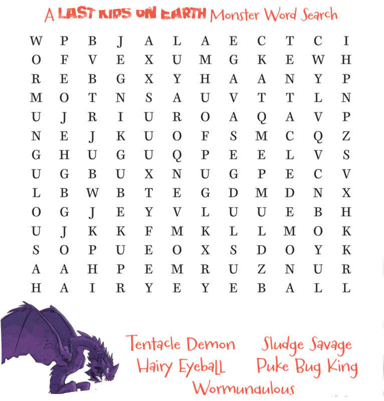 monster word search