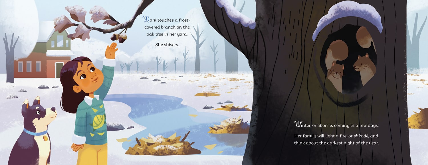 An interior from the book Winter’s Gifts by Kaitlin Curtice