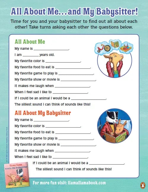 All About Me and My Babysitter