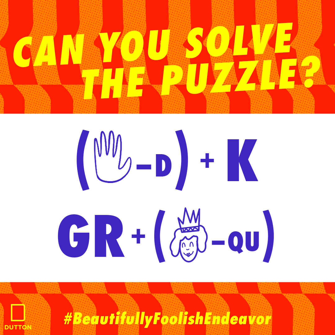 A Beautifully Foolish Endeavor Word Puzzle #1