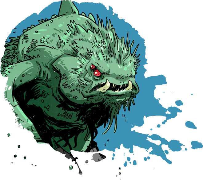illustration of Blarg character