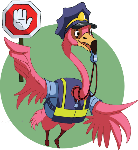 Officer Flamingo