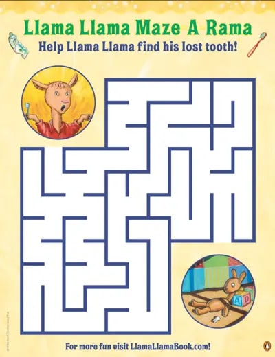 Llama Llama Maze-a-Rama