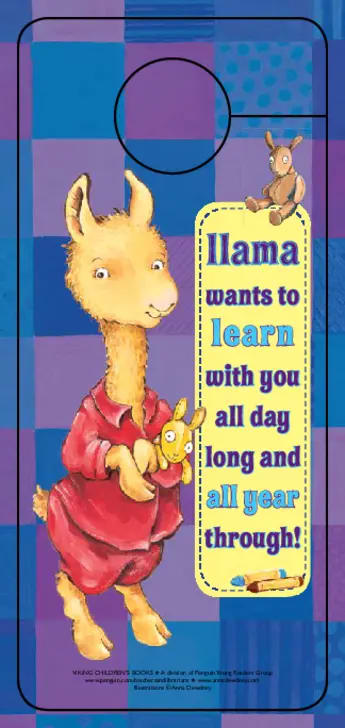 Llama Llama Door Hanger