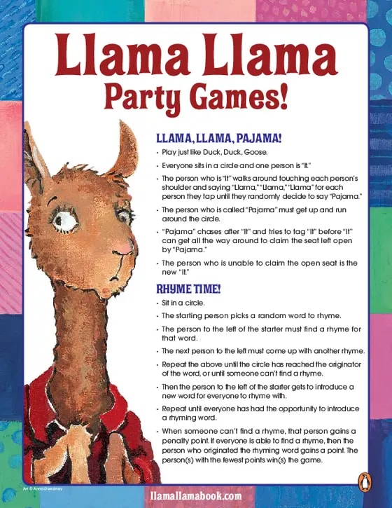 Llama Llama Party Games
