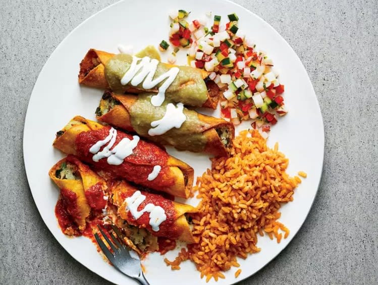 Potato and Poblano Taquitos