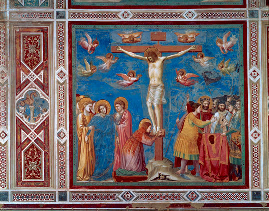 Giotto’s Crucifixion in the Scrovegni Chapel, Padua