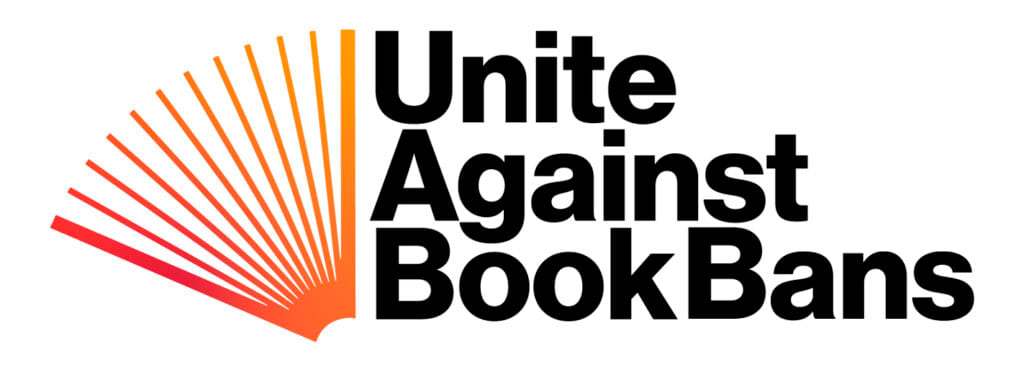 unite against book bans logo
