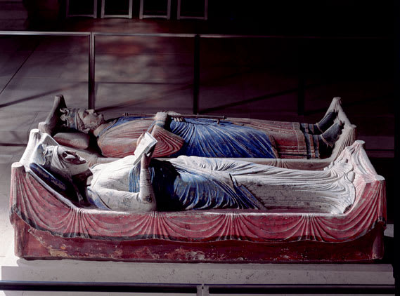 Eleanor’s tomb in Fontevraud Abbey