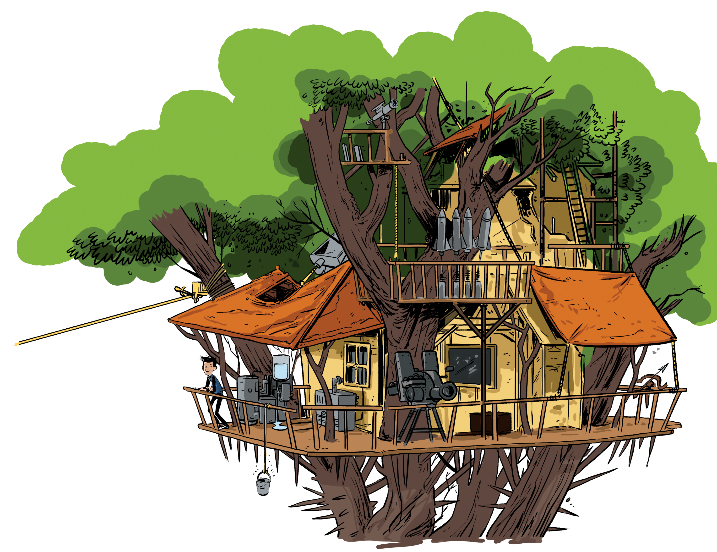 Last Kids on Earth tree house illustration