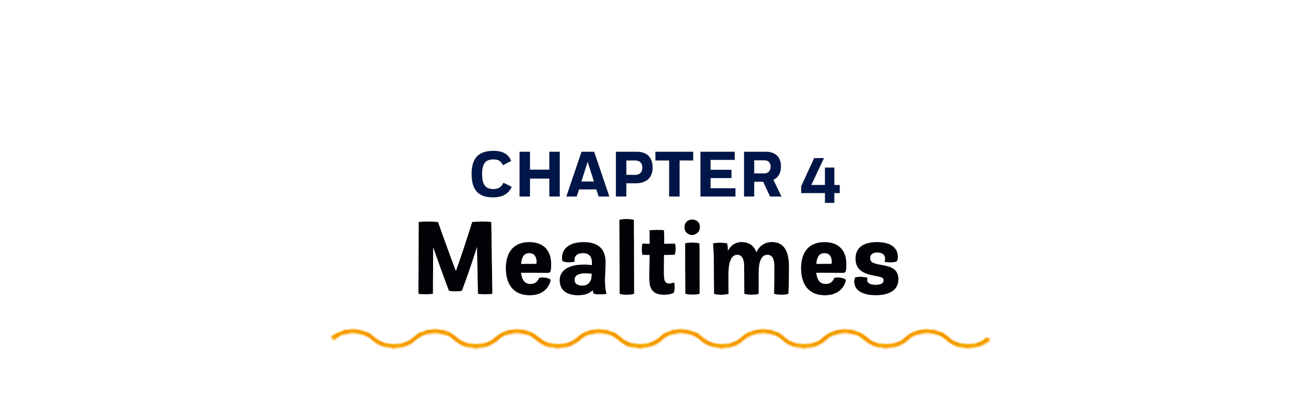 chapter 4 mealtimes