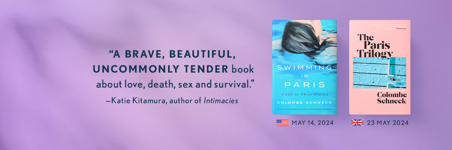 The US and UK book jackets for Swimming in Paris