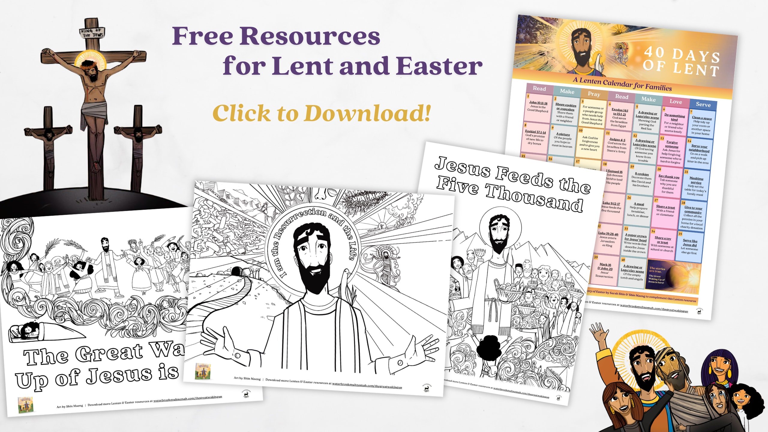 Click to download free resources for Lent and Easter!