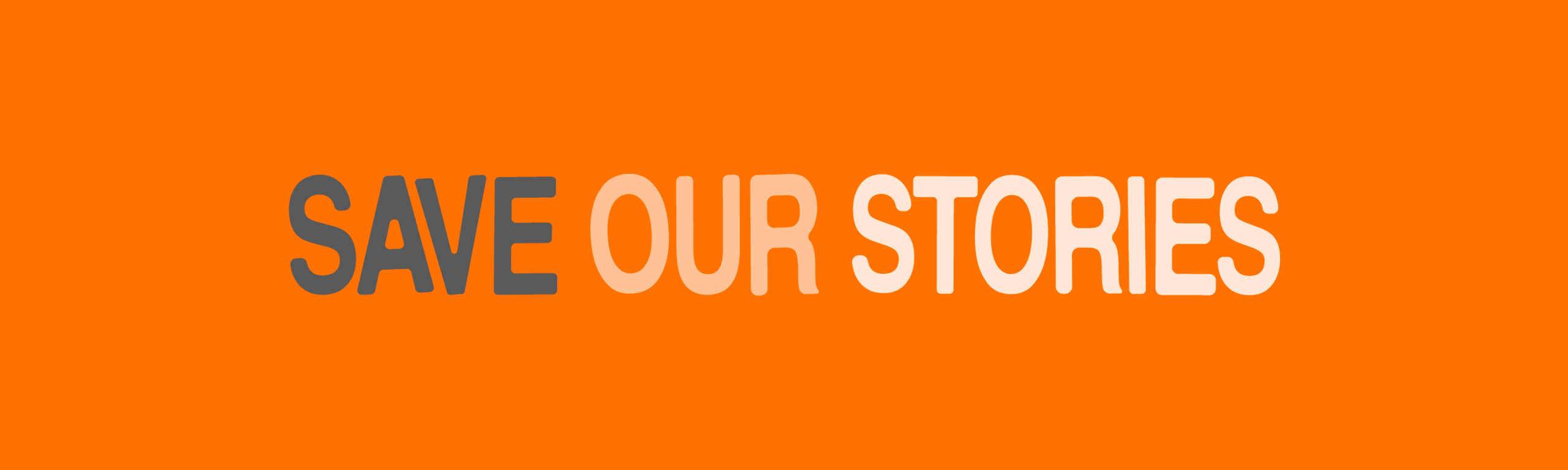 Save Our Stories logo