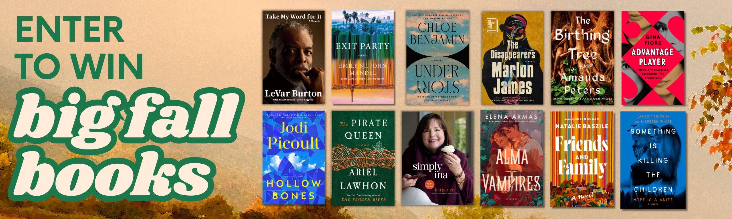 PRHLM Big Fall Books Sweeps Header Image