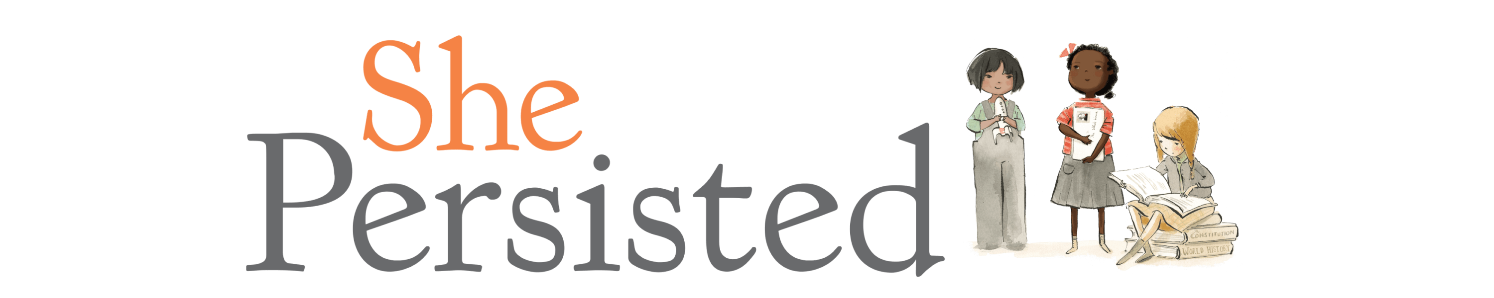 She Persisted Logo and spot art