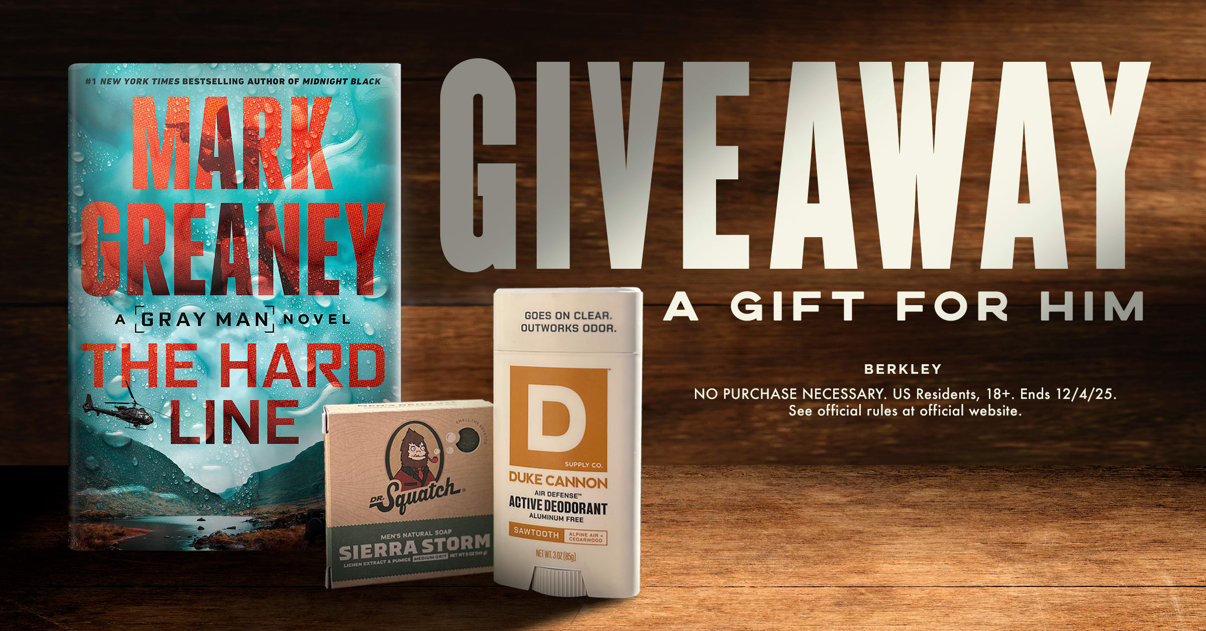 Mark Greaney Gift for Him Sweepstakes